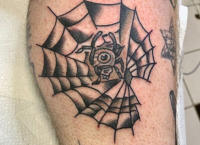 Spiderweb tattoo