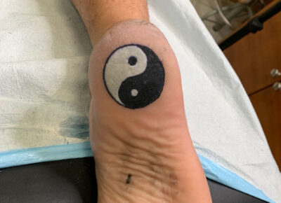 Yin yang tattoo